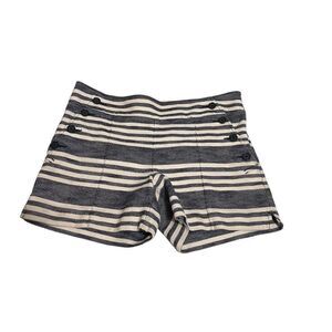 Ann Taylor Loft Sailor Striped Blue & White Shorts Sz 2